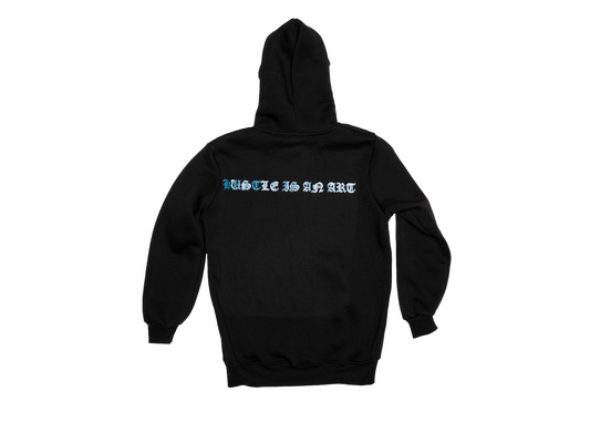 "HUSTLE IS AN ART" JACKET [BLACK]