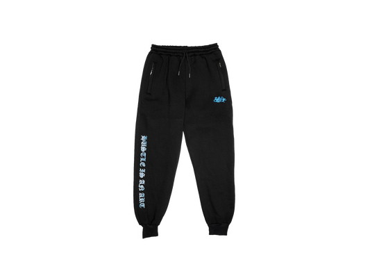 "HUSTLE IS AN ART" JOGGERS [BLACK]